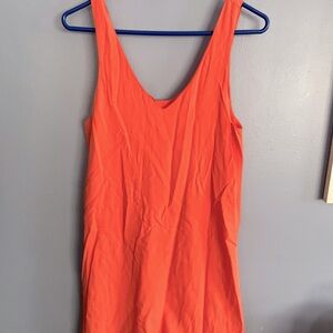 Everly Peach Small Dress Bow Back Detail